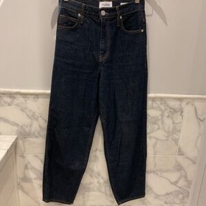 Frame Ultra High Rise Barrell Jeans - worn twice in great condition
